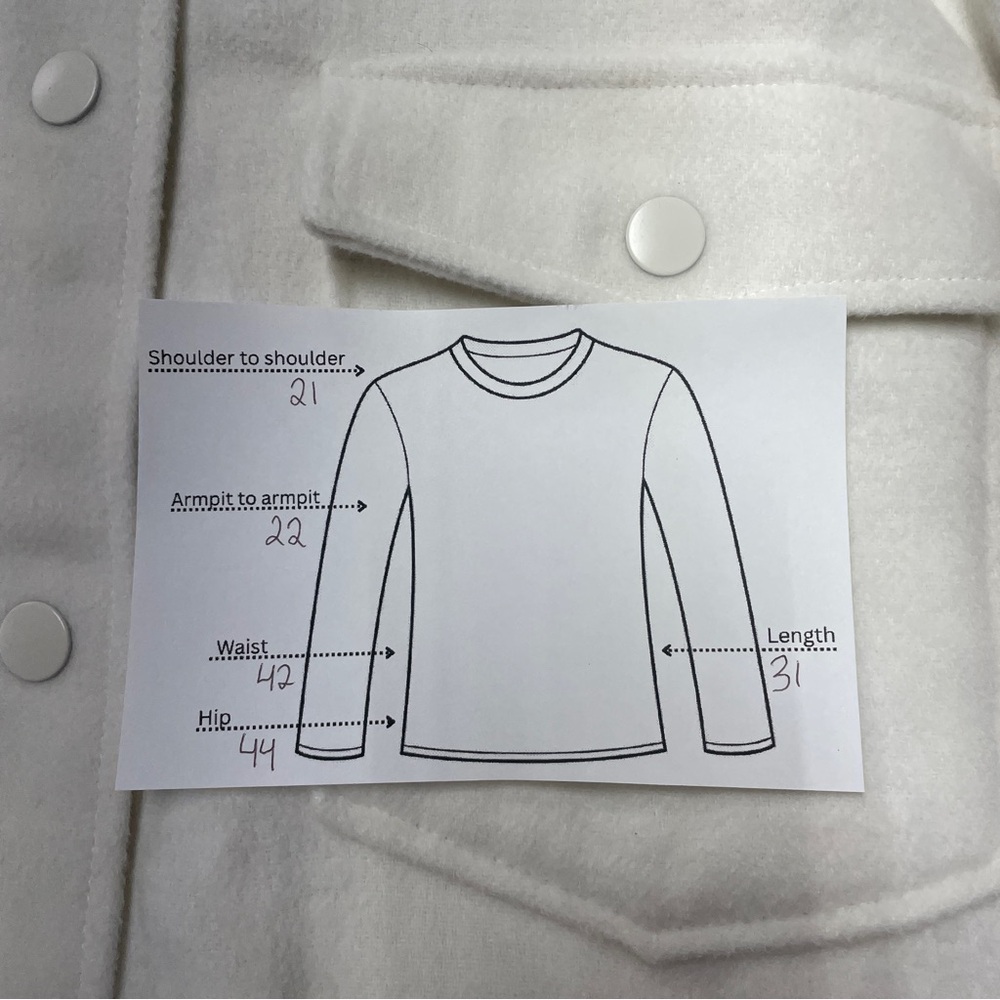 NWT Laundry By Shelli Segal Cream Snap Button Jacket Sz XL - Picture 10 of 10